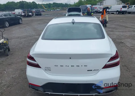 2023 Genesis G70 Sport Advanced/Sport Prestige from USA, damaged, VIN KMTG54TE5PU135106